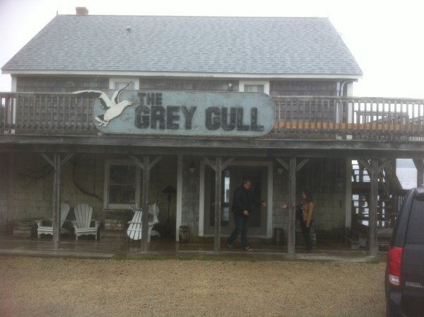 The Grey Gull, including Audrey Parker's apartment upstairs